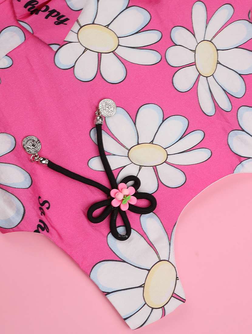 girls floral printed sleeveless frock - 22302928 -  Standard Image - 4