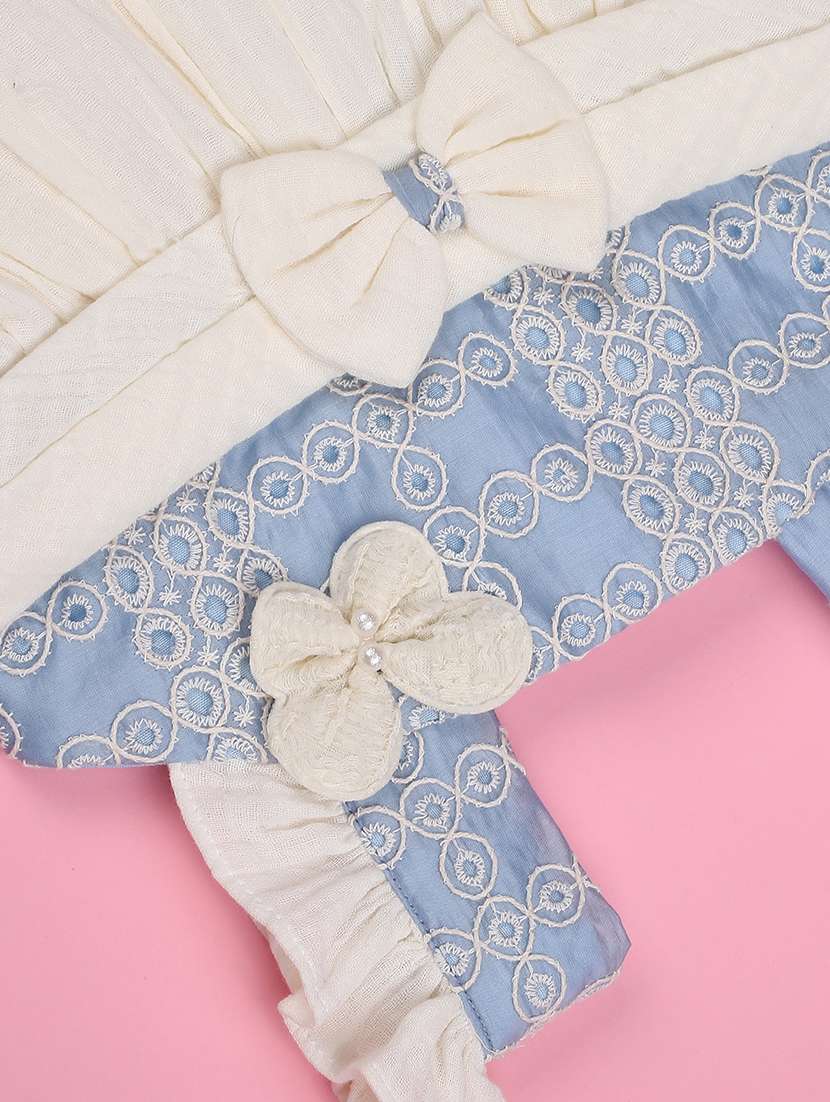 girls self designed sleeveless frock - 22302933 -  Standard Image - 4