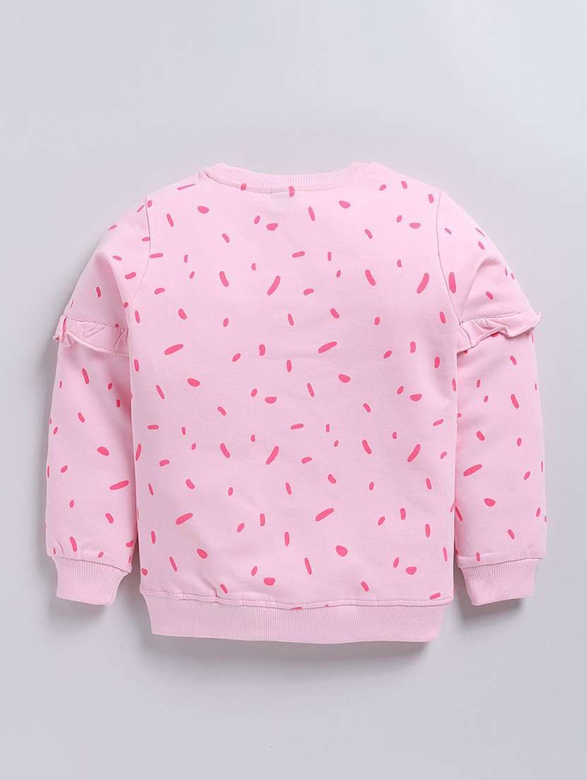 girls printed long sleeve sweatshirt - 22303012 -  Standard Image - 1