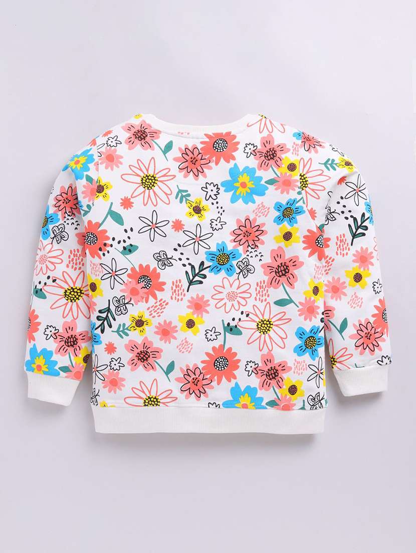 girls printed long sleeve sweatshirt - 22303037 -  Standard Image - 1