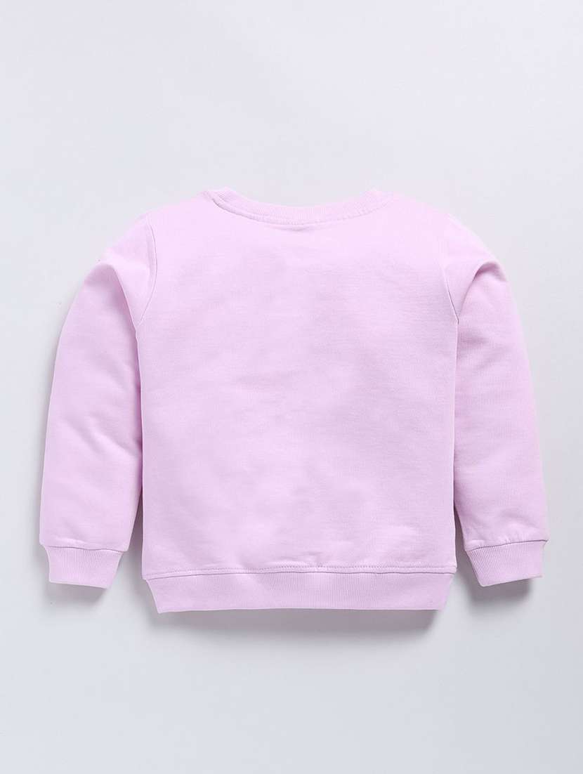 girls front print long sleeve sweatshirt - 22303049 -  Standard Image - 1