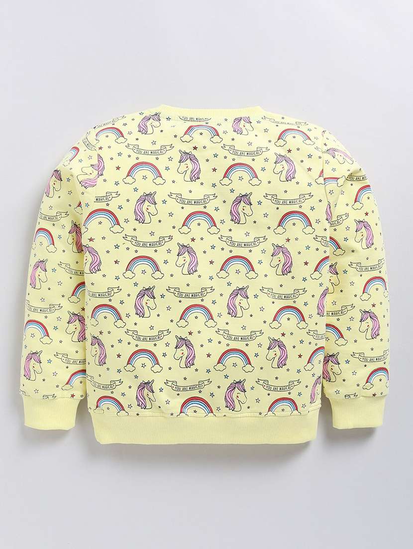 girls all over print long sleeve sweatshirt - 22303051 -  Standard Image - 1