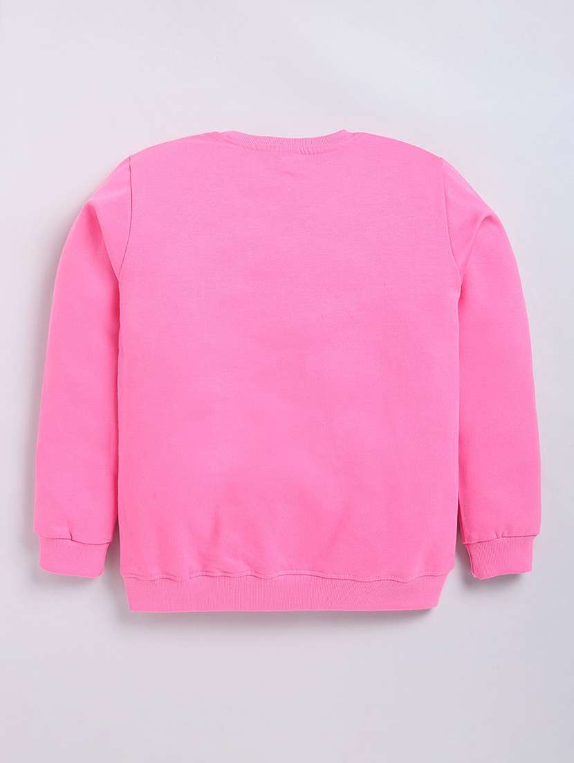 girls front print long sleeve sweatshirt - 22303054 -  Standard Image - 1