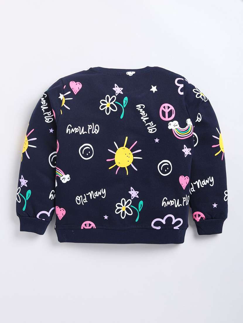girls all over print long sleeve sweatshirt - 22303063 -  Standard Image - 1