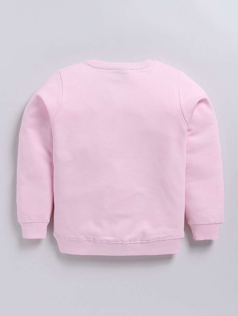 girls front print long sleeve sweatshirt - 22303077 -  Standard Image - 1