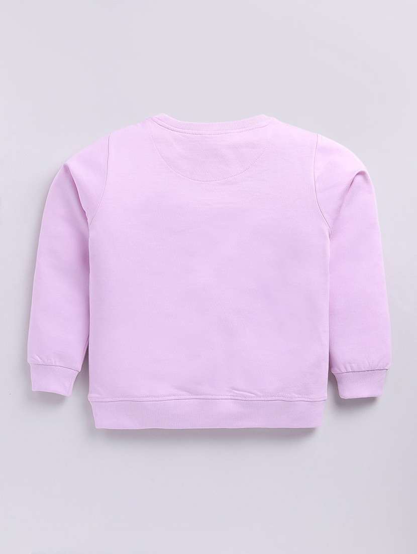 girls front print long sleeve sweatshirt - 22303082 -  Standard Image - 1