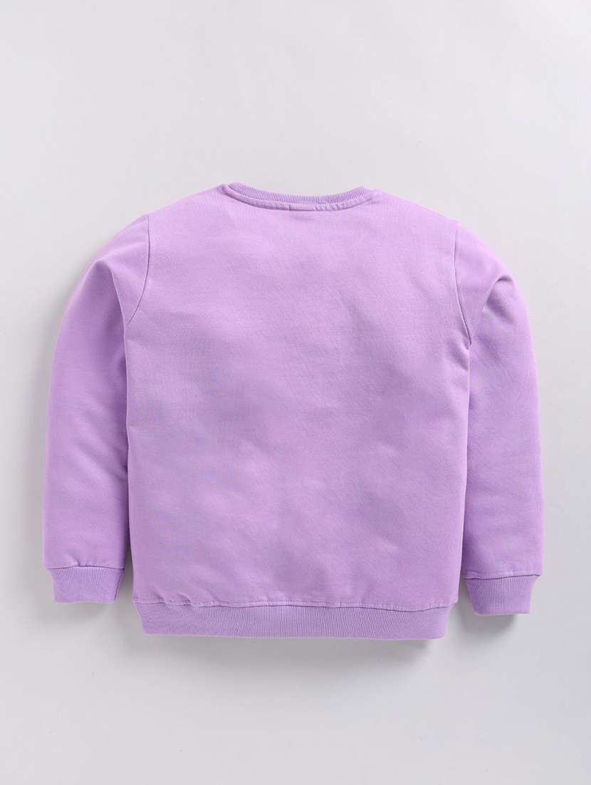 girls front print long sleeve sweatshirt - 22303084 -  Standard Image - 1