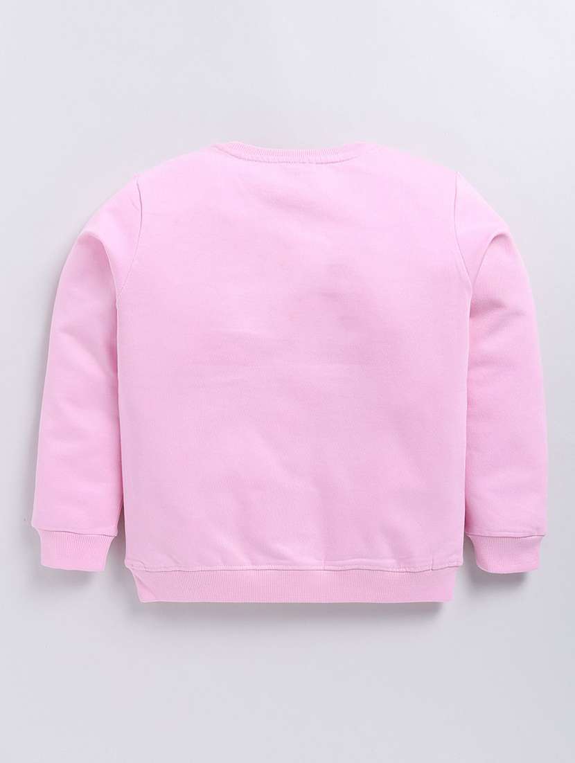 girls chest print long sleeve sweatshirt - 22303087 -  Standard Image - 1