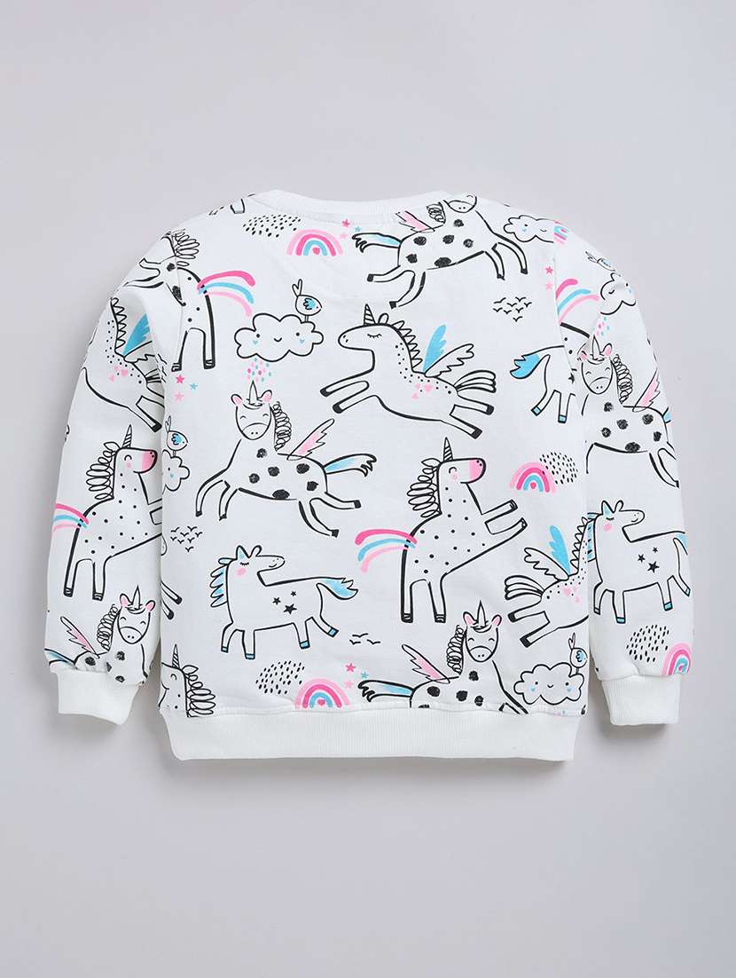 girls printed long sleeve sweatshirt - 22303102 -  Standard Image - 1