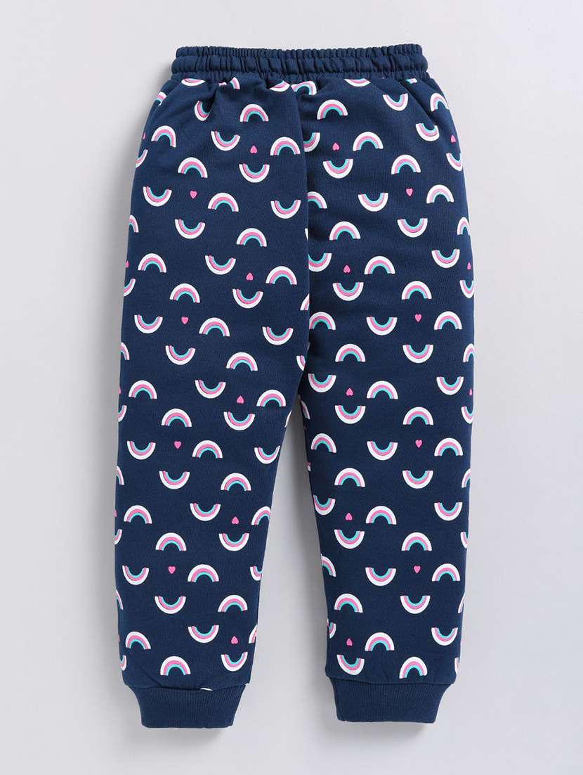 girls printed mid rise jogger - 22303119 -  Standard Image - 1