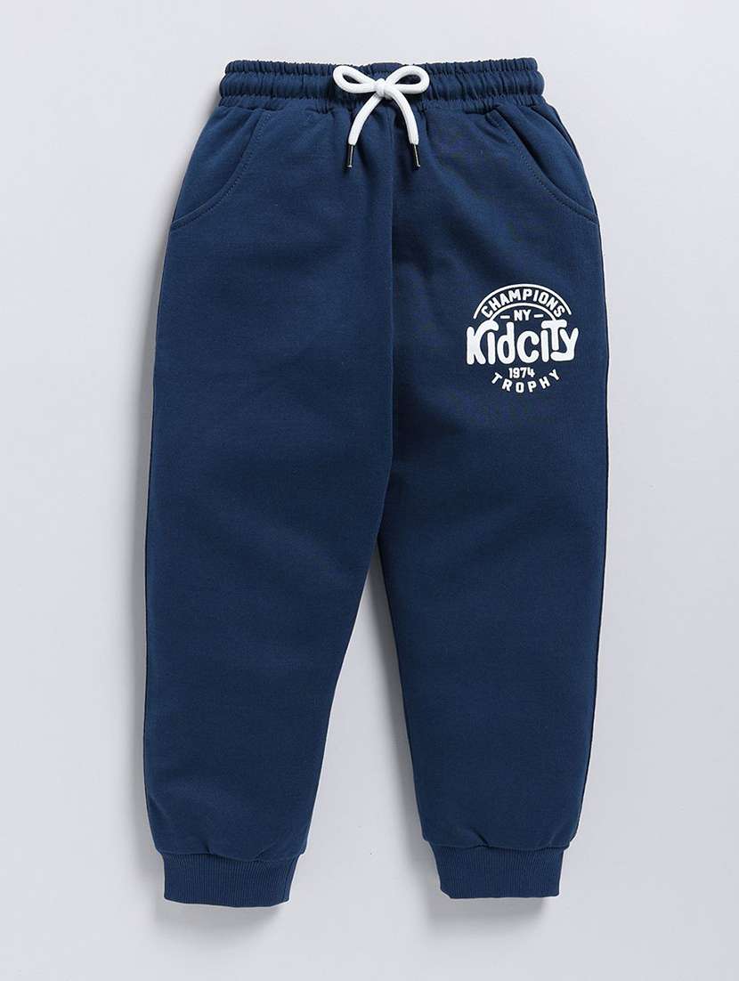 kids printed mid rise jogger