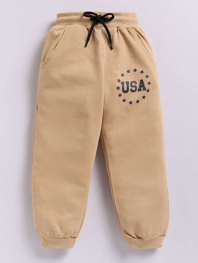 kids printed mid rise jogger