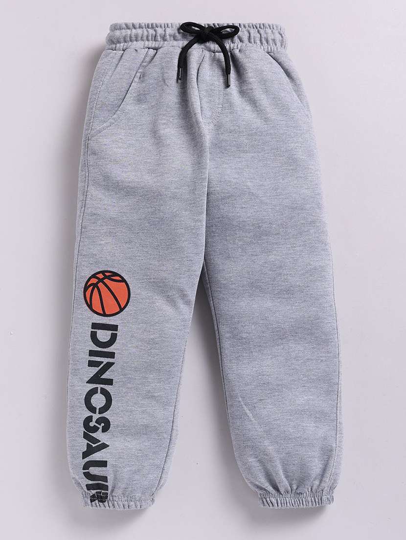 kids printed mid rise jogger
