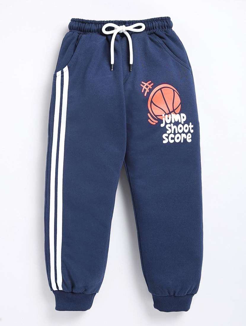 kids printed mid rise jogger