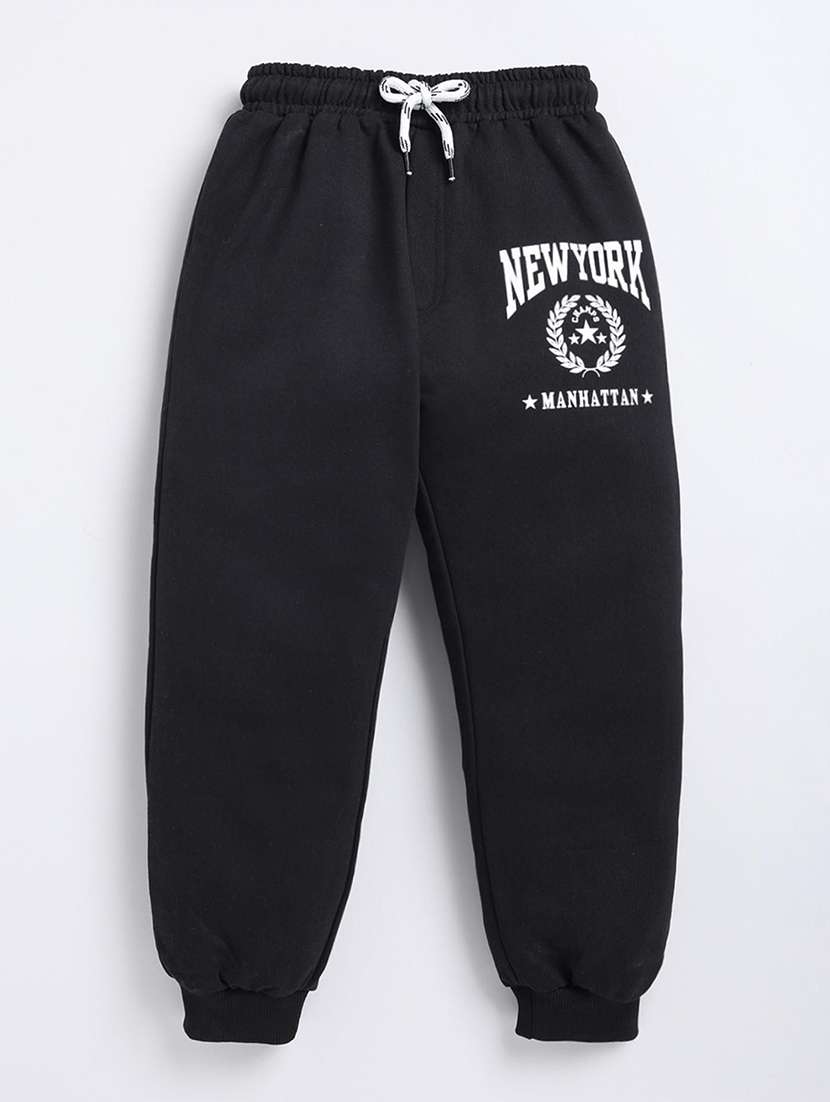 boys printed mid rise jogger