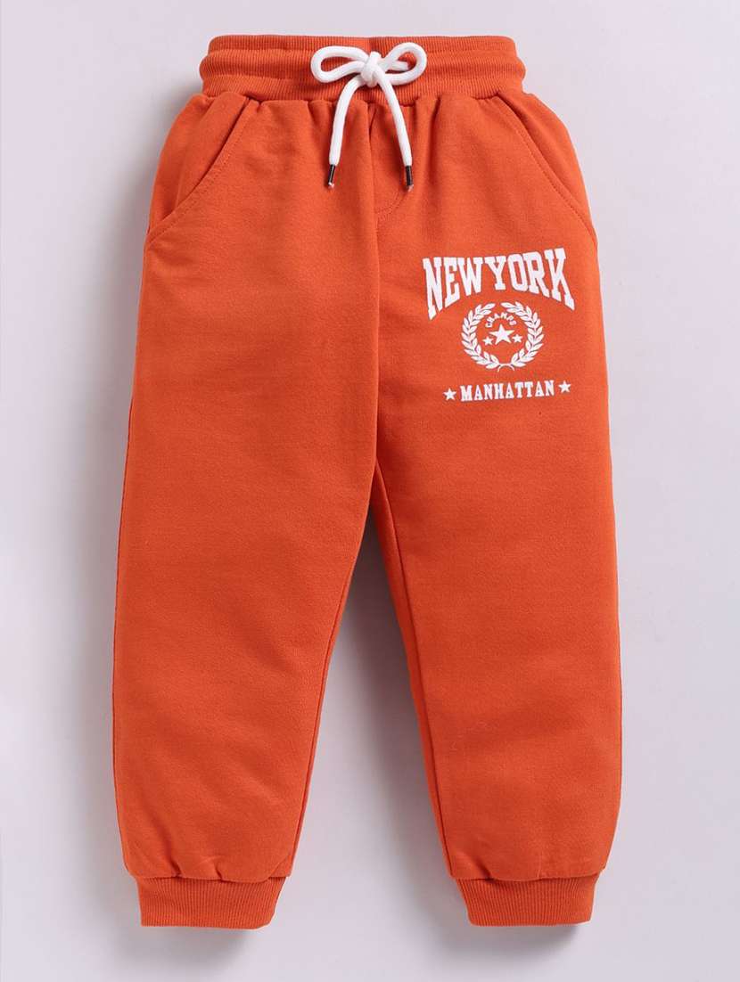 boys printed mid rise jogger