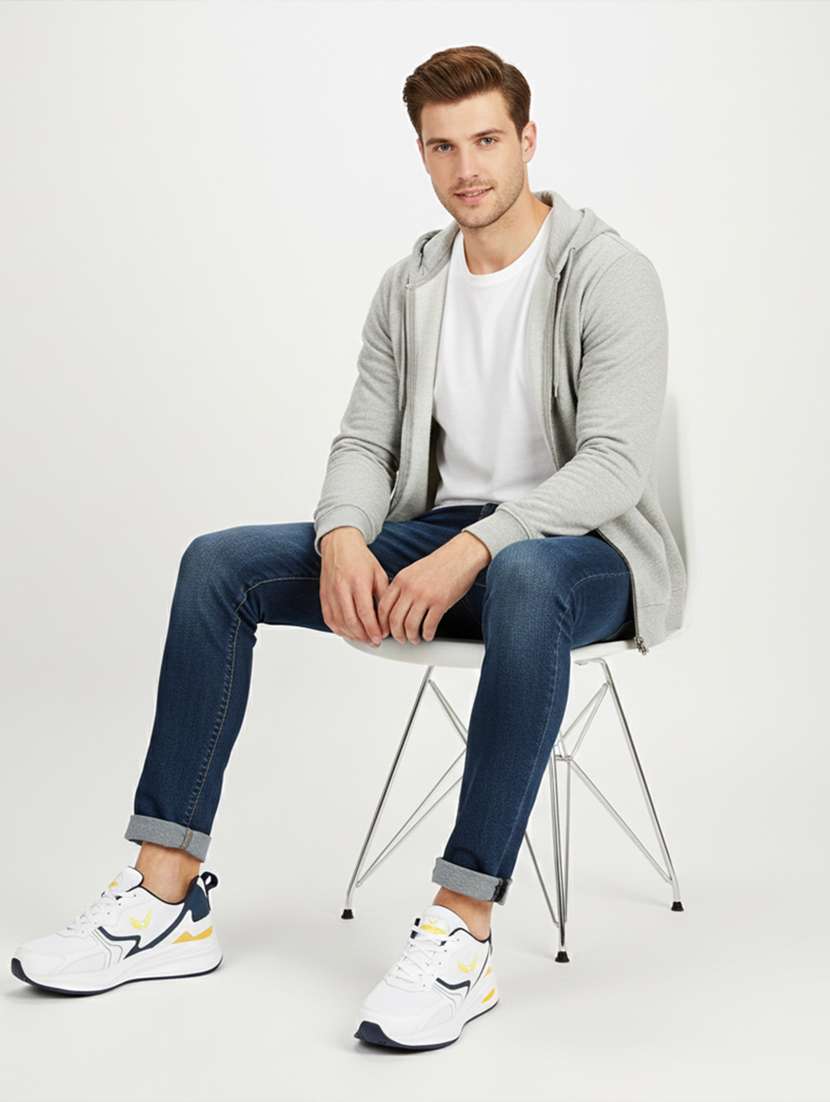 men white lace up sport shoe - 22303502 -  Standard Image - 4