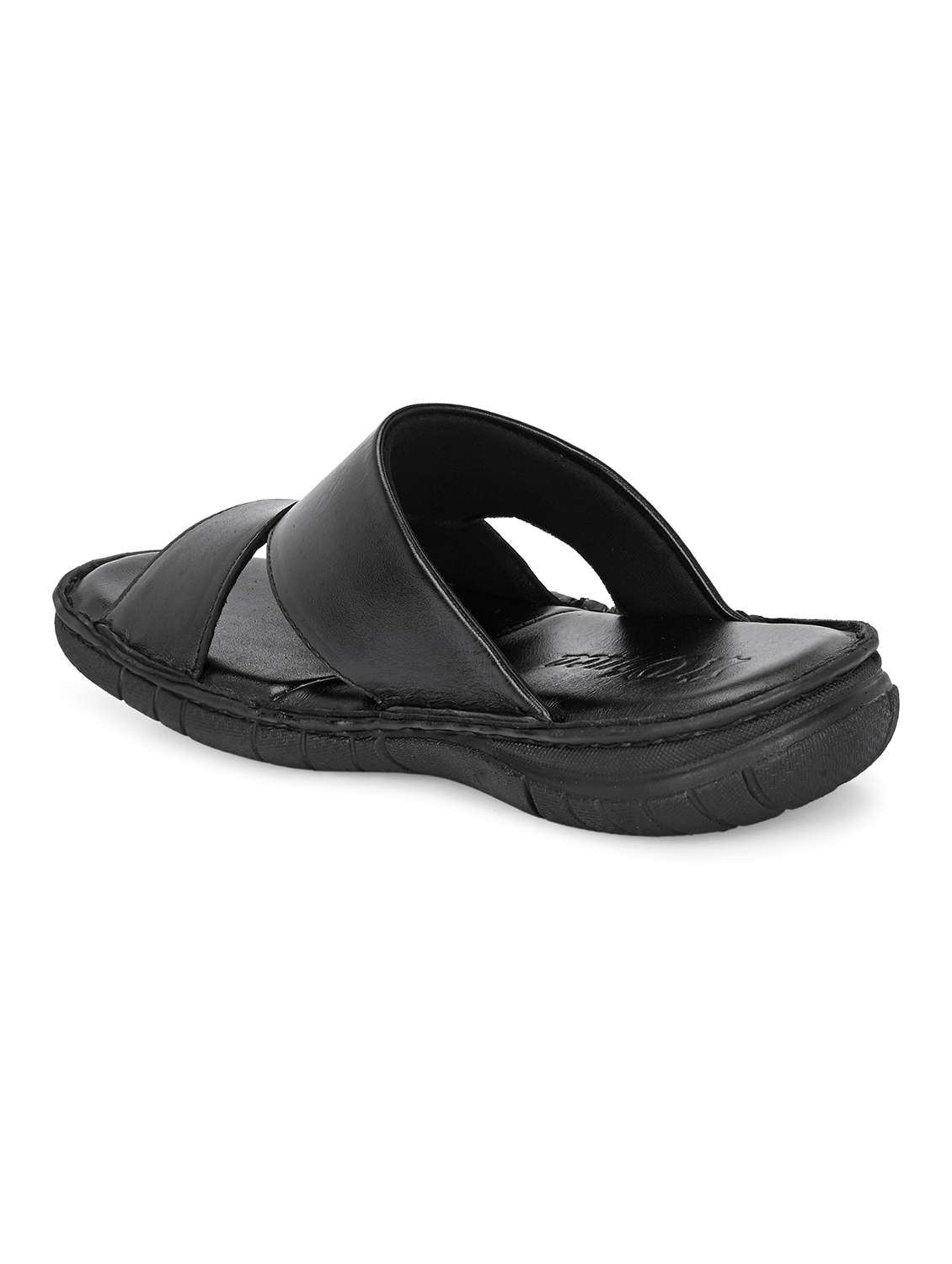 men black slip on sandal - 22303518 -  Standard Image - 4