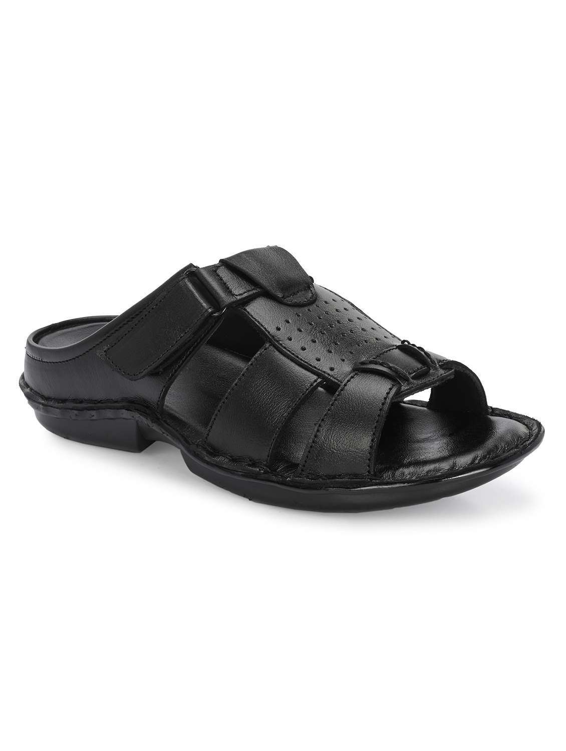 men black slip on sandal
