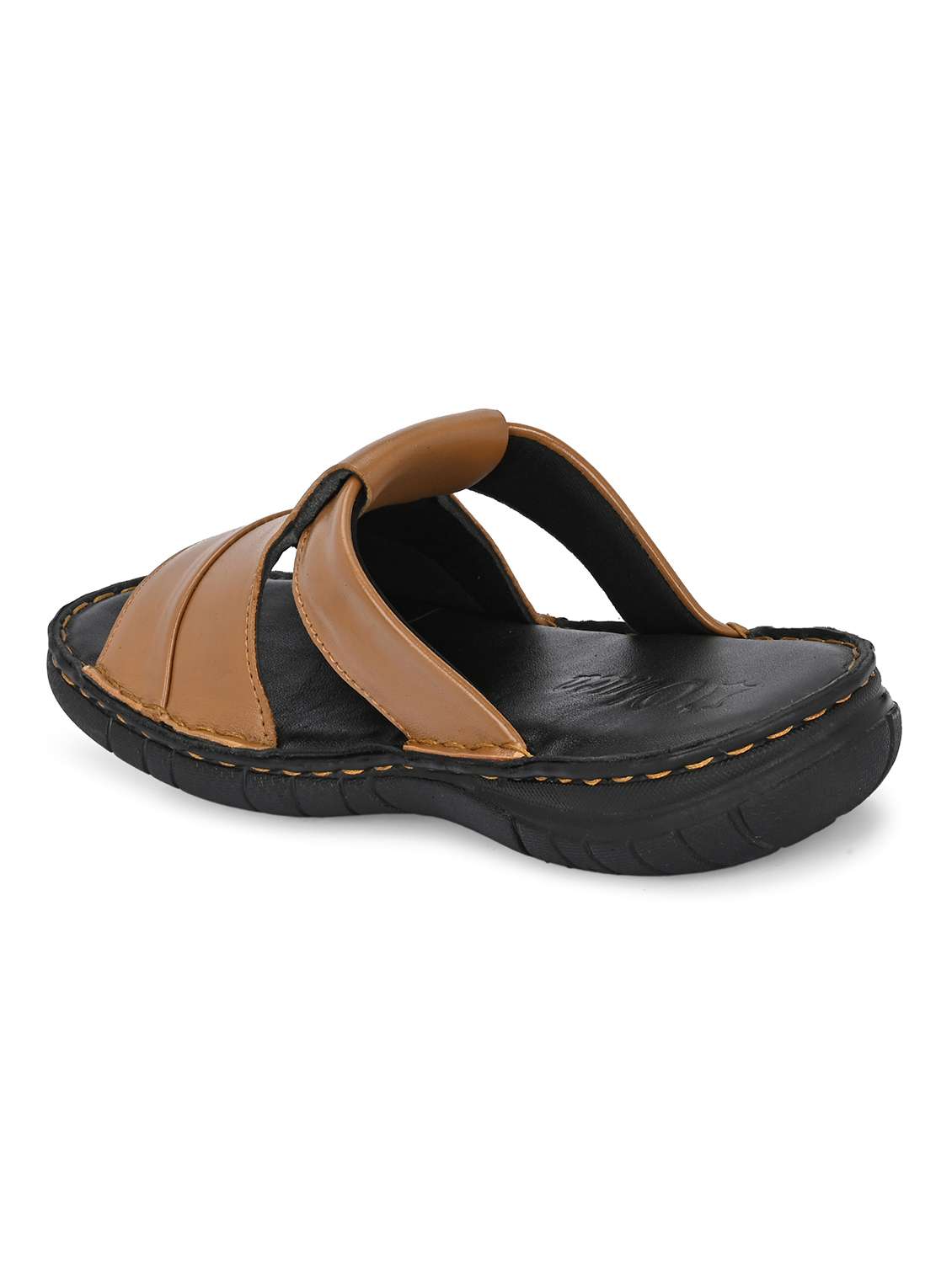 men tan slip on sandal - 22303523 -  Standard Image - 4