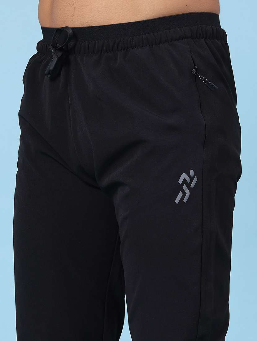 black cotton  full length track pant - 22304073 -  Standard Image - 1