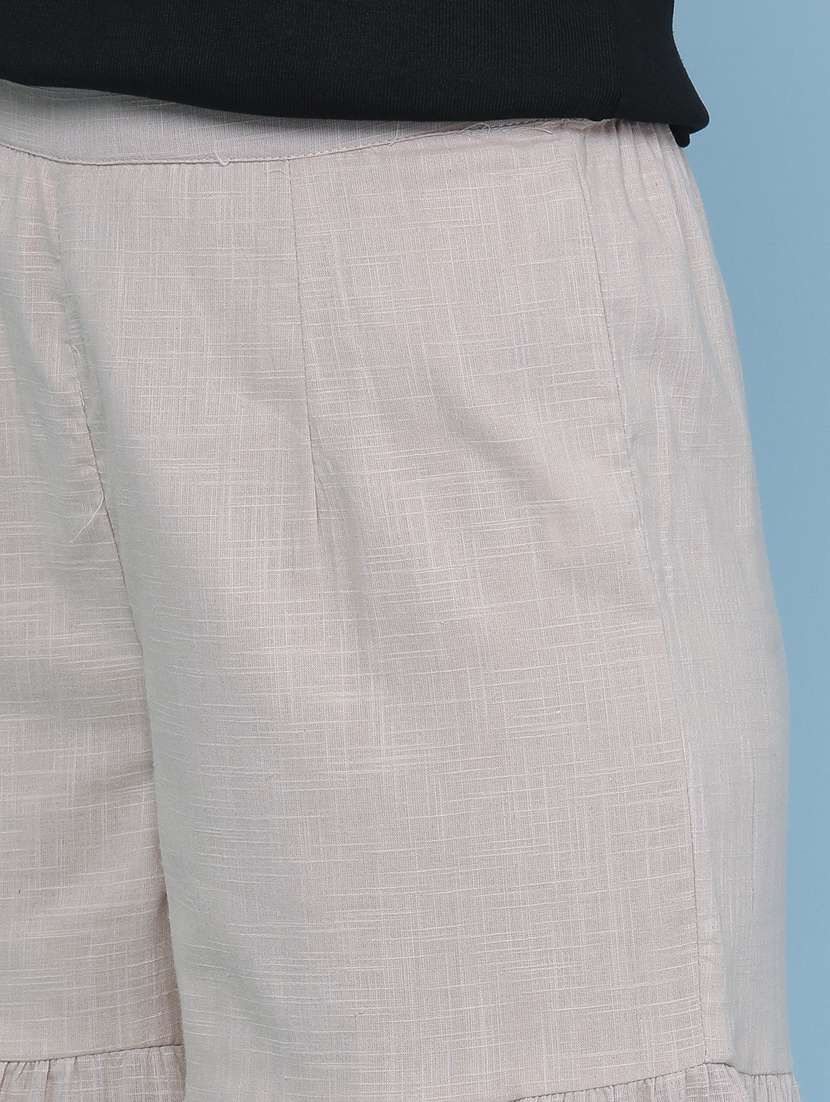 Women Solid Mid Rise Sharara - 22304081 -  Standard Image - 1