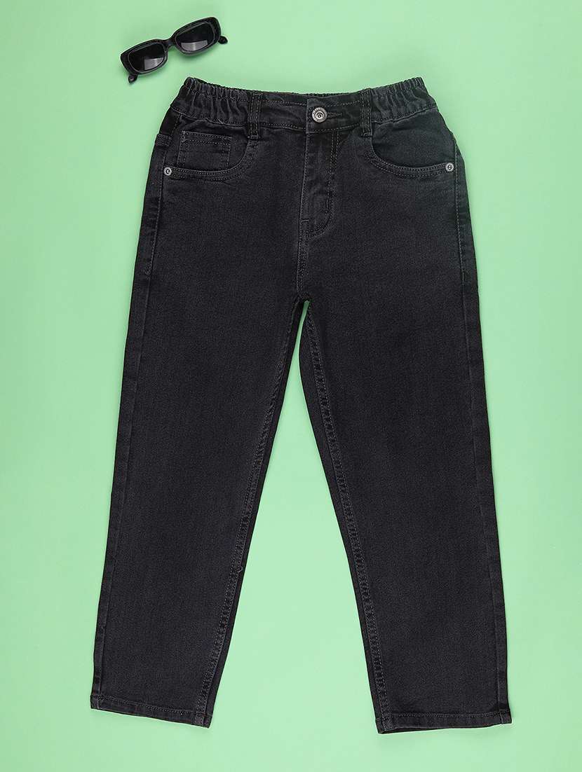 grey poly cotton plain jean - 22304203 -  Standard Image - 1