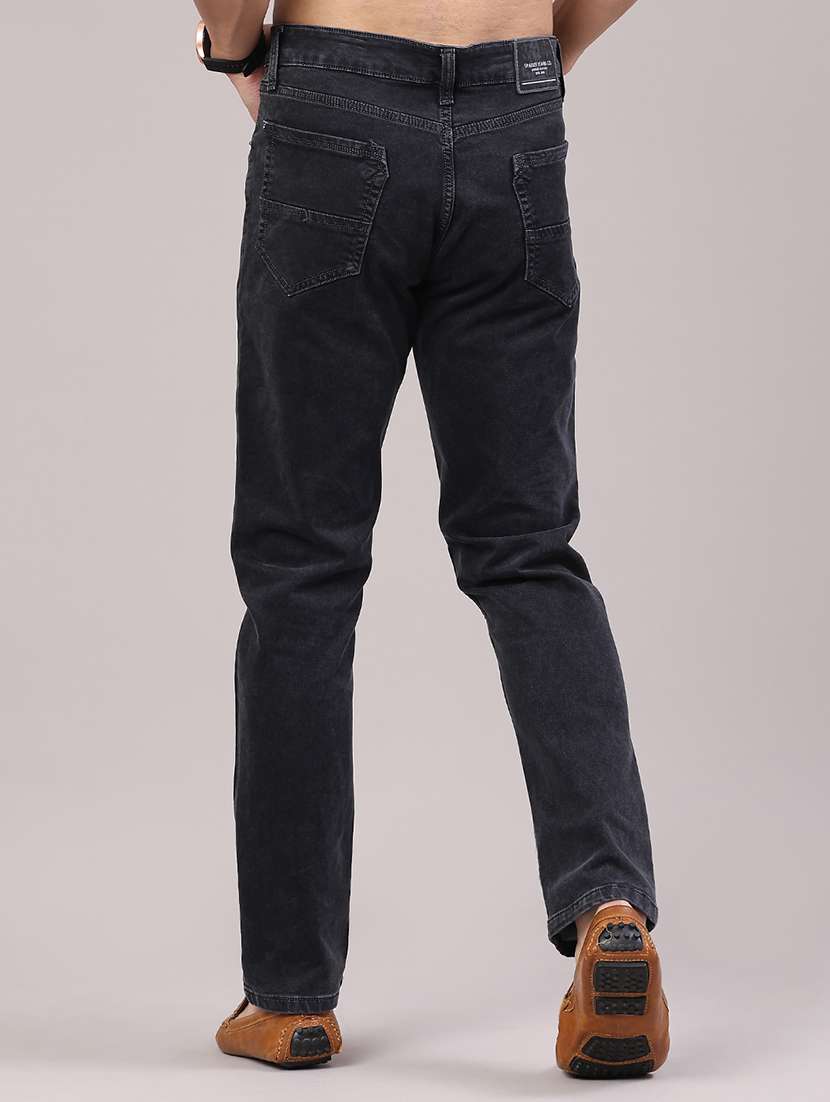 men plain mid rise full length jeans - 22304321 -  Standard Image - 4