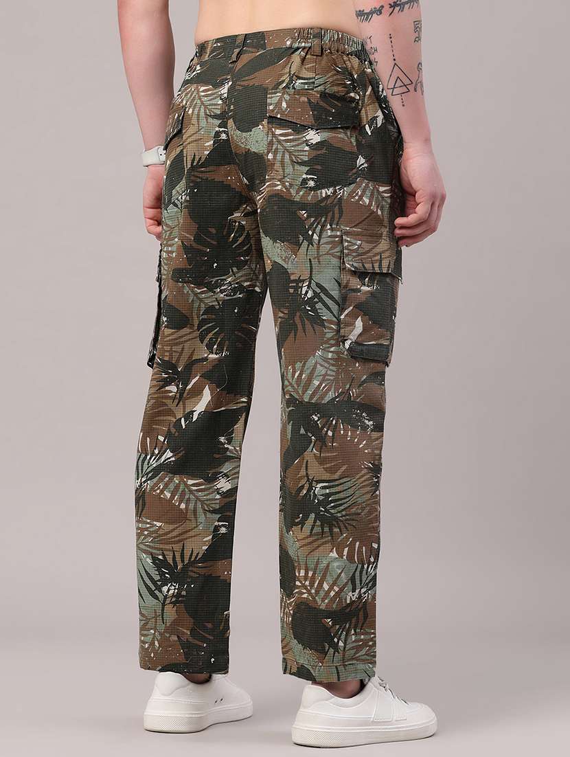 men printed mid rise cargo pant - 22304703 -  Standard Image - 4