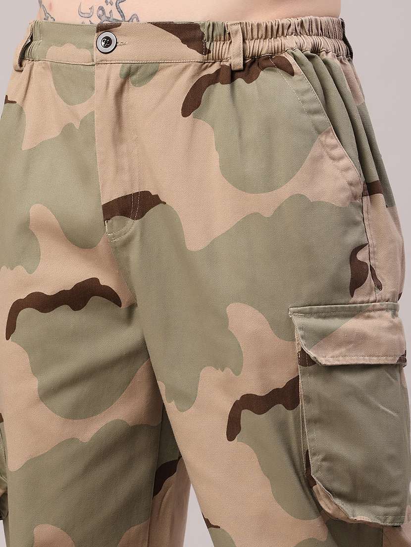 Men Printed Mid Rise Cargo Pant - 22304704 -  Standard Image - 1