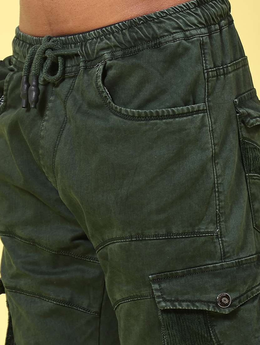 green cotton cargos - 22304715 -  Standard Image - 1