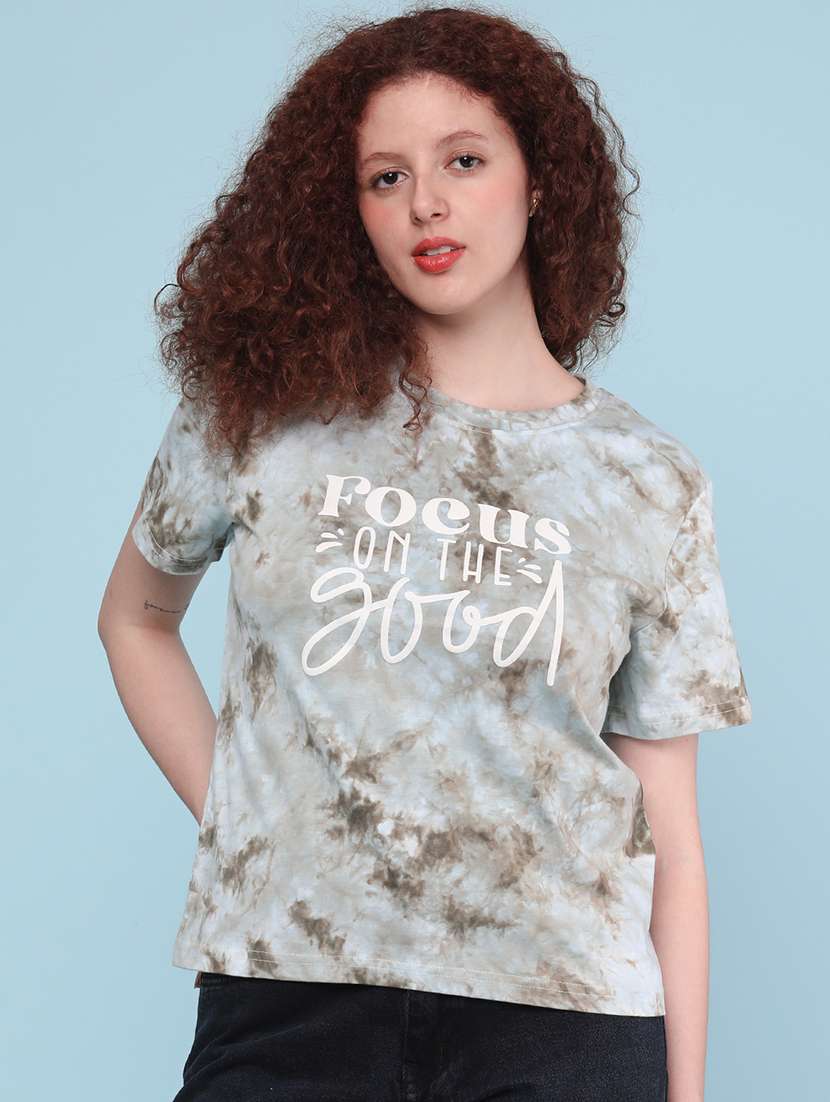 women printed short sleeve t-shirt - 22304741 -  Standard Image - 4