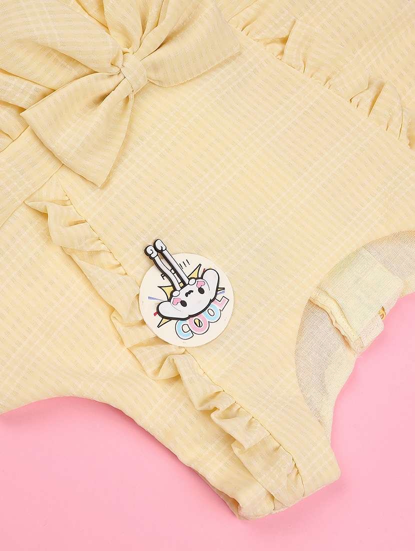 girls self designed sleeveless flared frock - 22304763 -  Standard Image - 4