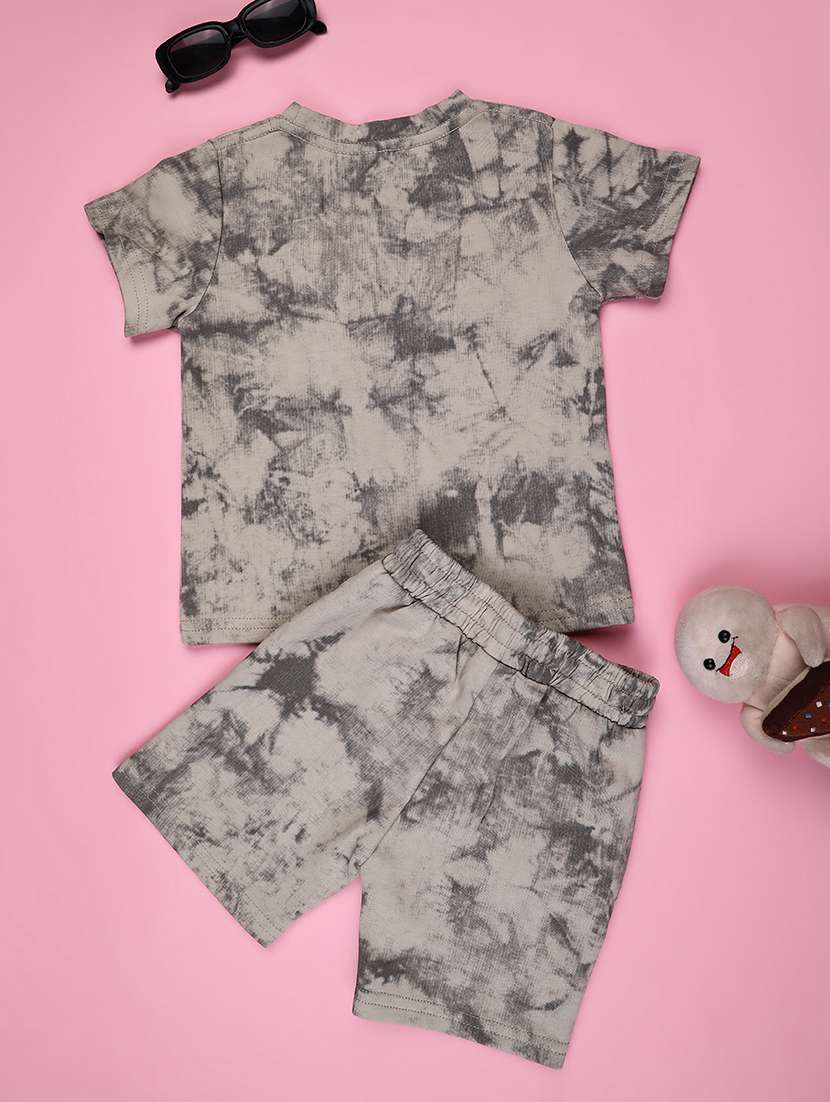 boys printed short sleeve t-shirt & shorts co-ords set - 22305244 -  Standard Image - 1