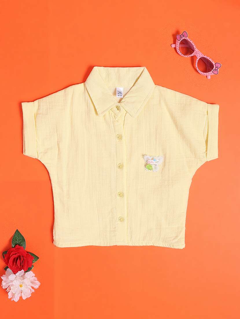 Yellow Cotton Top - 22305274 -  Standard Image - 1