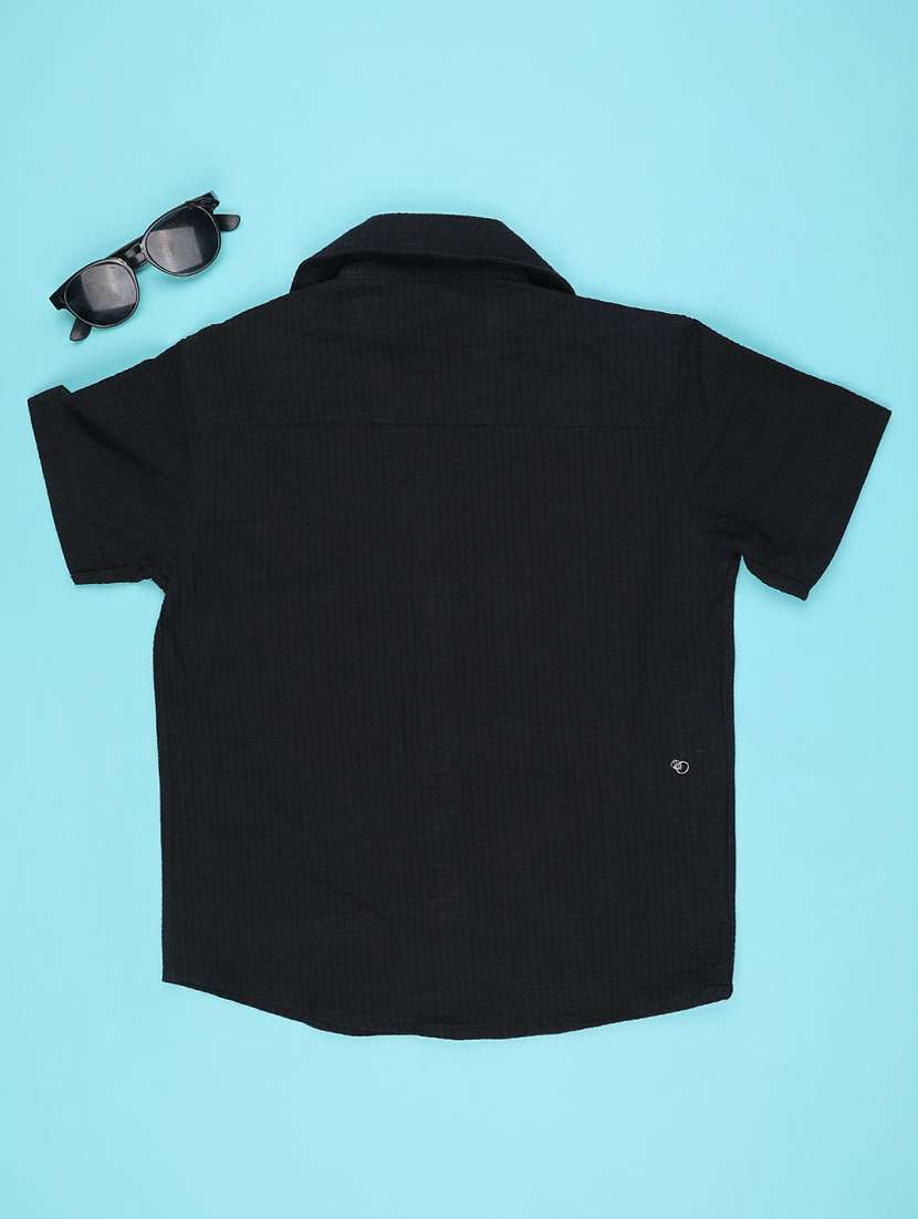 boys solid short sleeve shirt - 22305339 -  Standard Image - 1