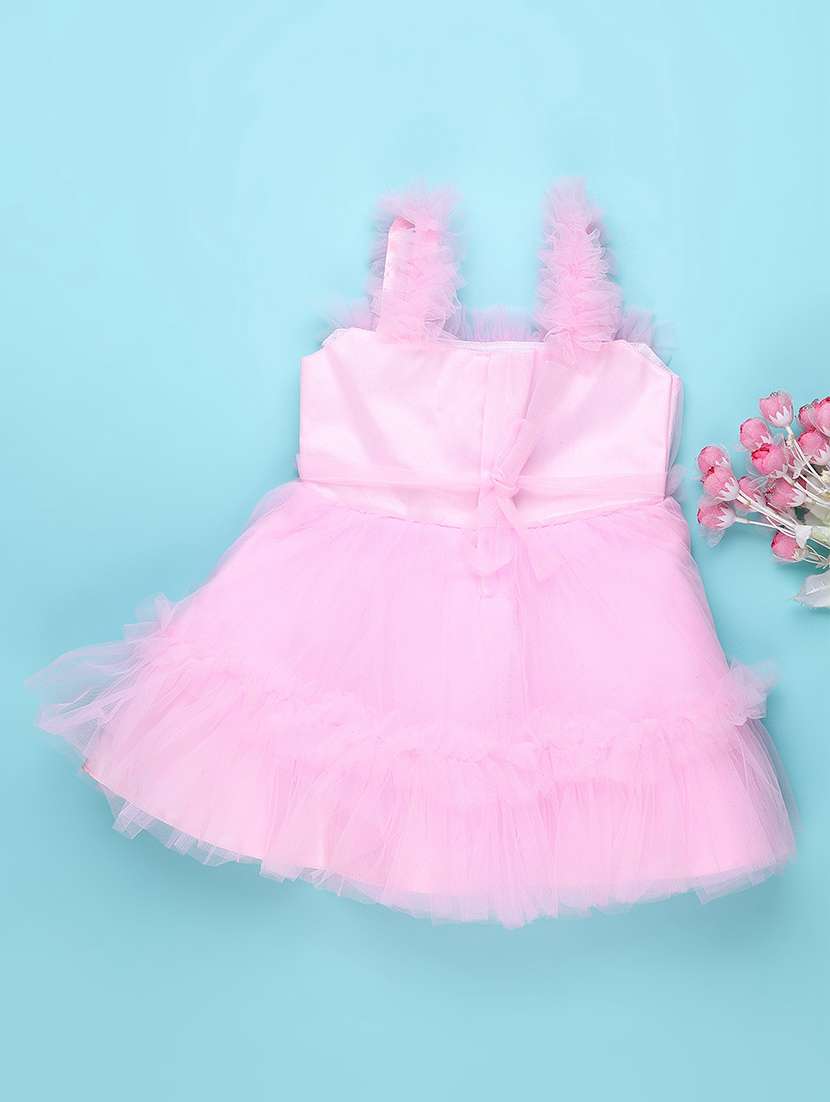 pink cotton infant frock - 22305557 -  Standard Image - 1