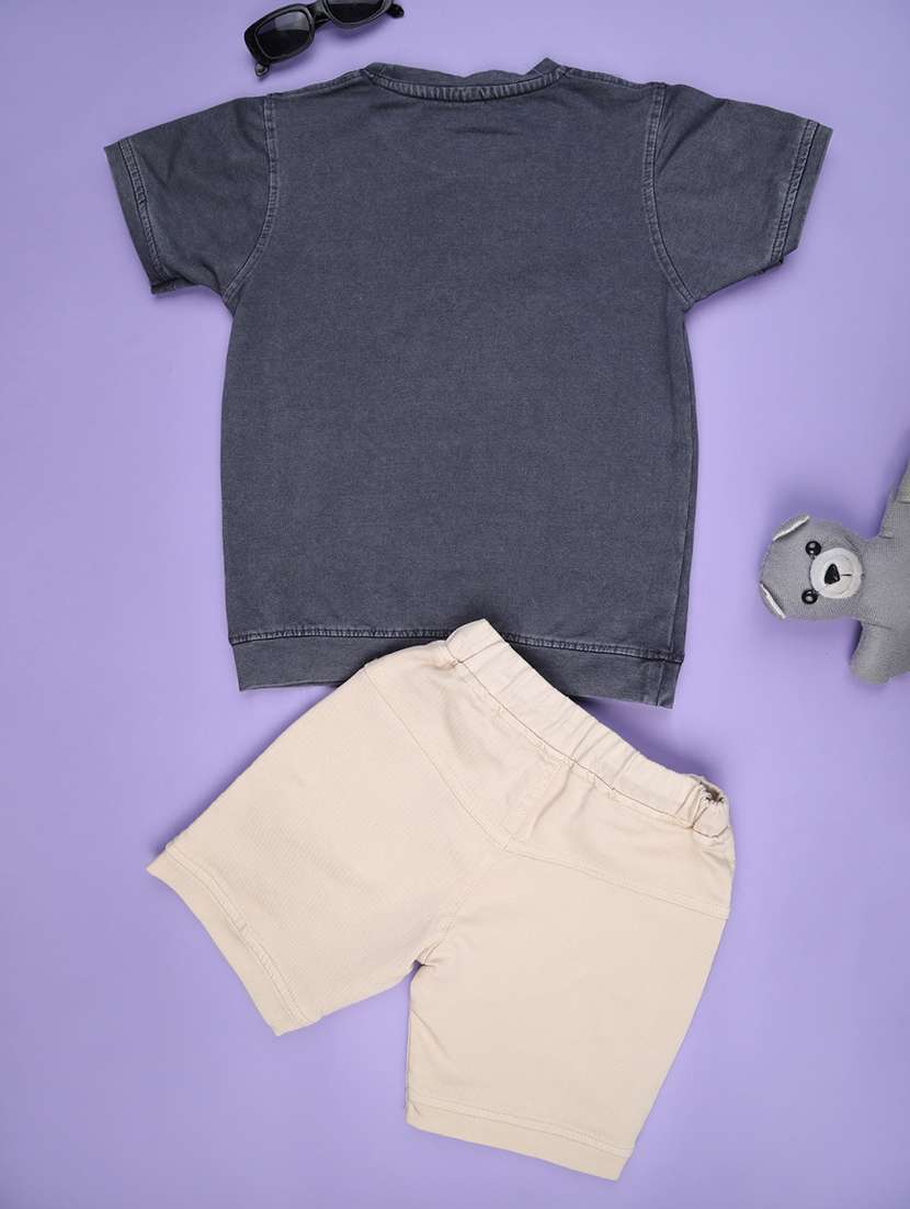 boys t-shirt and shorts co-ord set - 22305577 -  Standard Image - 1