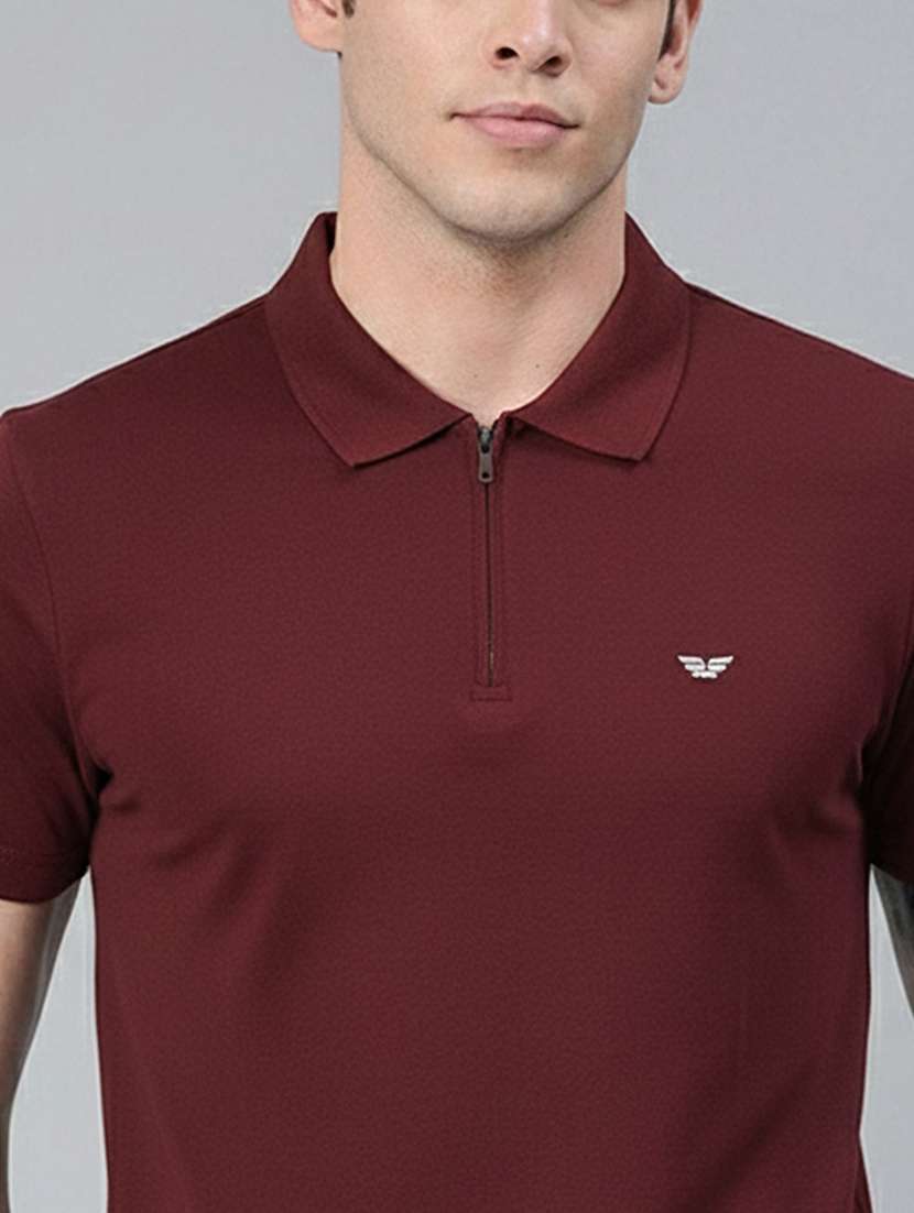 men solid short sleeve regular fit polo t-shirt - 22305649 -  Standard Image - 4