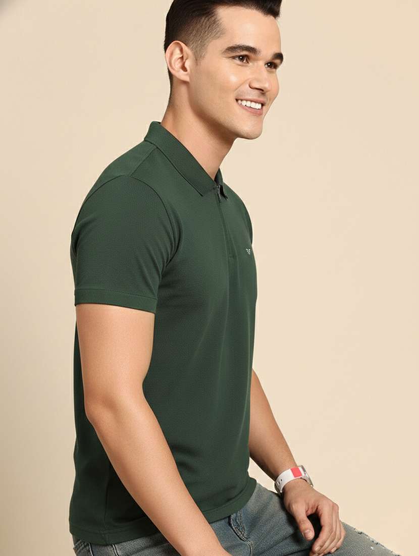 men solid short sleeve regular fit polo t-shirt - 22305652 -  Standard Image - 1