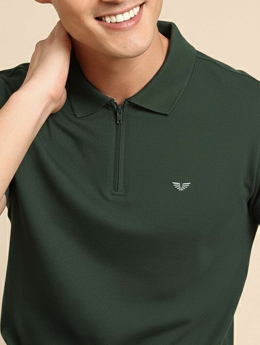 men solid short sleeve regular fit polo t-shirt - 22305652 -  Standard Image - 4