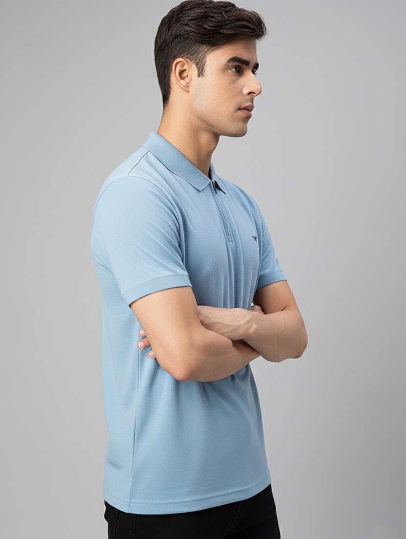 men solid short sleeve regular fit polo t-shirt - 22305655 -  Standard Image - 1
