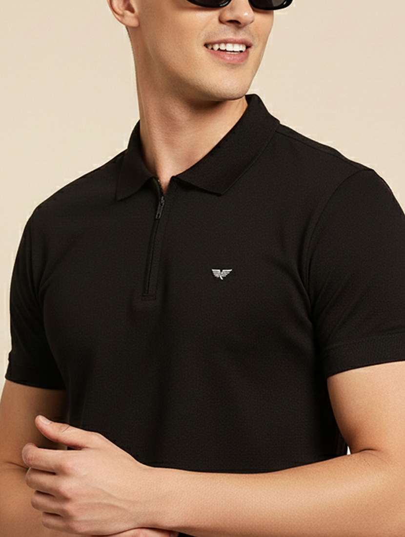 men solid short sleeve regular fit polo t-shirt - 22305672 -  Standard Image - 4