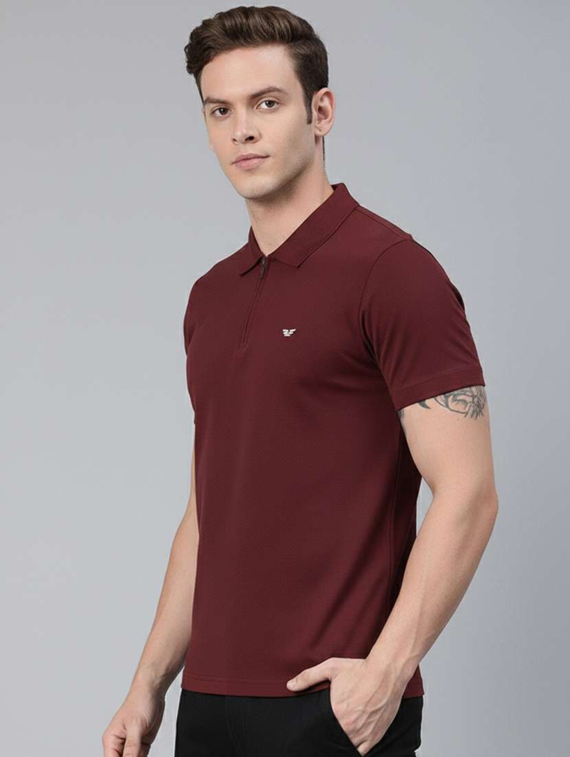 men solid short sleeve regular fit polo t-shirt - 22305688 -  Standard Image - 1