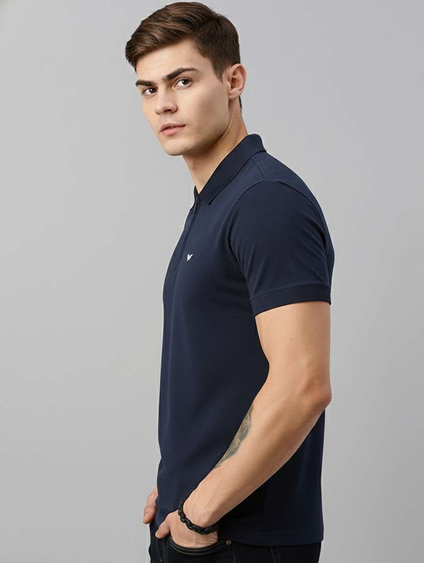 men solid short sleeve regular fit polo t-shirt - 22305690 -  Standard Image - 1