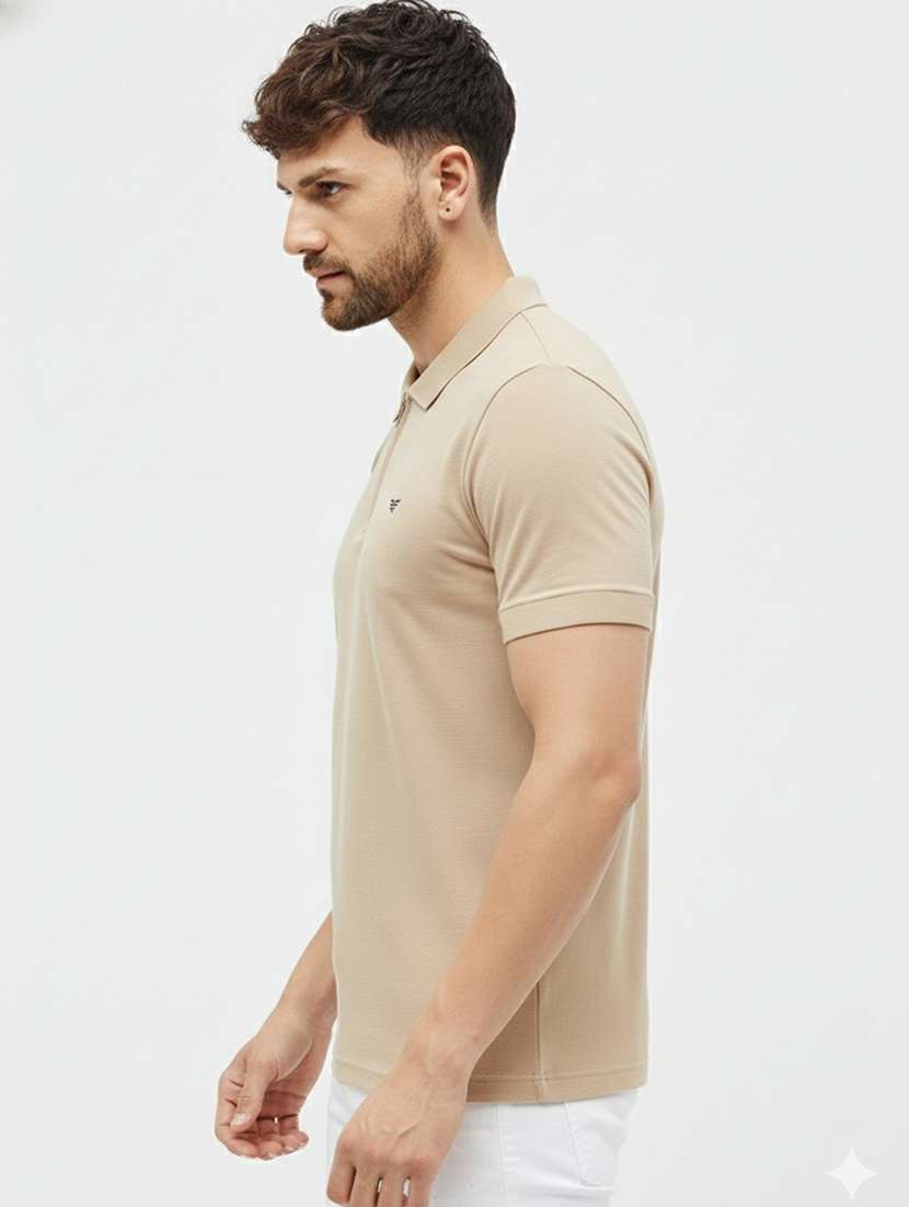 men solid short sleeve regular fit polo t-shirt - 22305710 -  Standard Image - 1