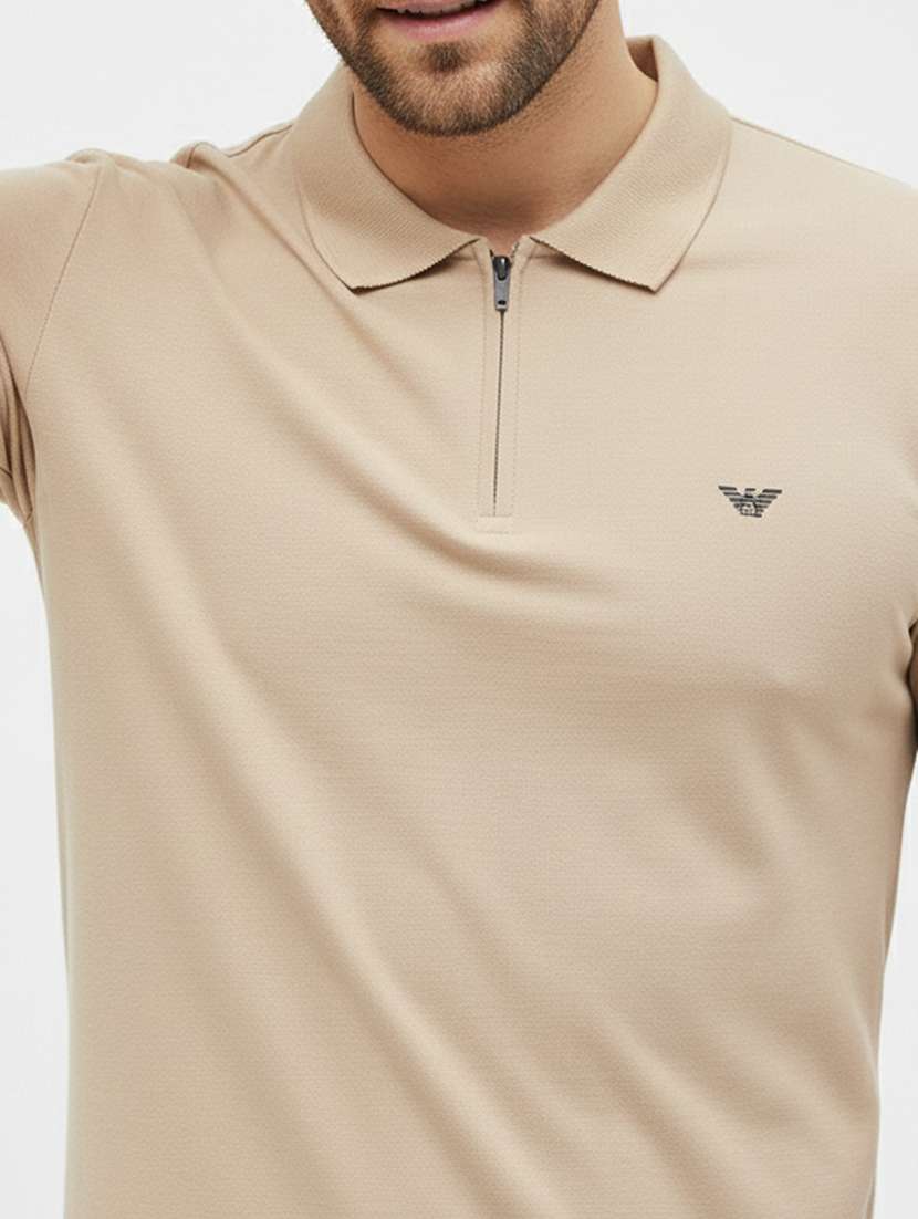 men solid short sleeve regular fit polo t-shirt - 22305710 -  Standard Image - 4