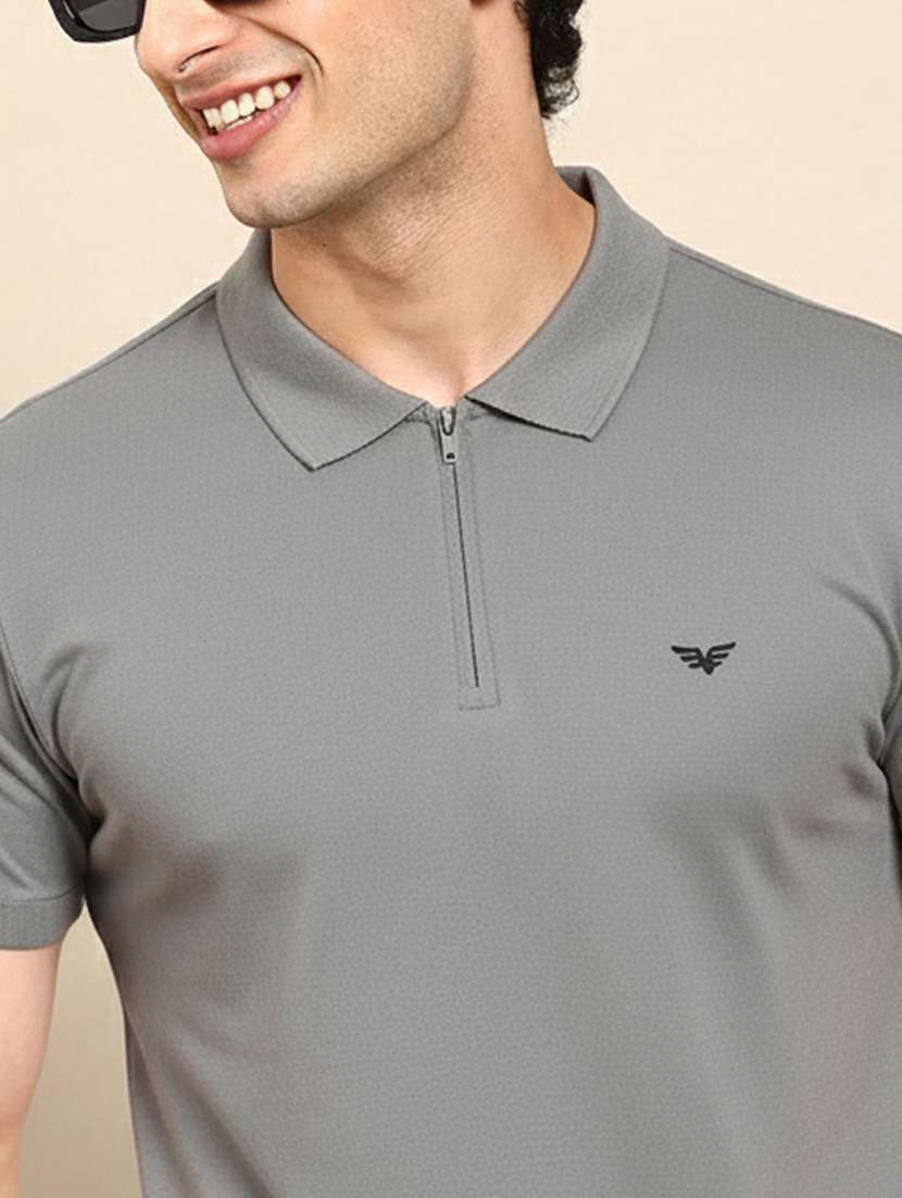 men solid short sleeve regular fit polo t-shirt - 22305712 -  Standard Image - 4