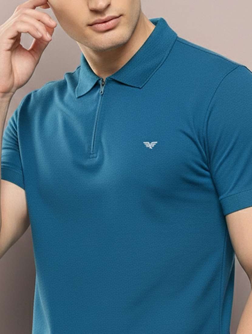 men solid short sleeve regular fit polo t-shirt - 22305721 -  Standard Image - 4
