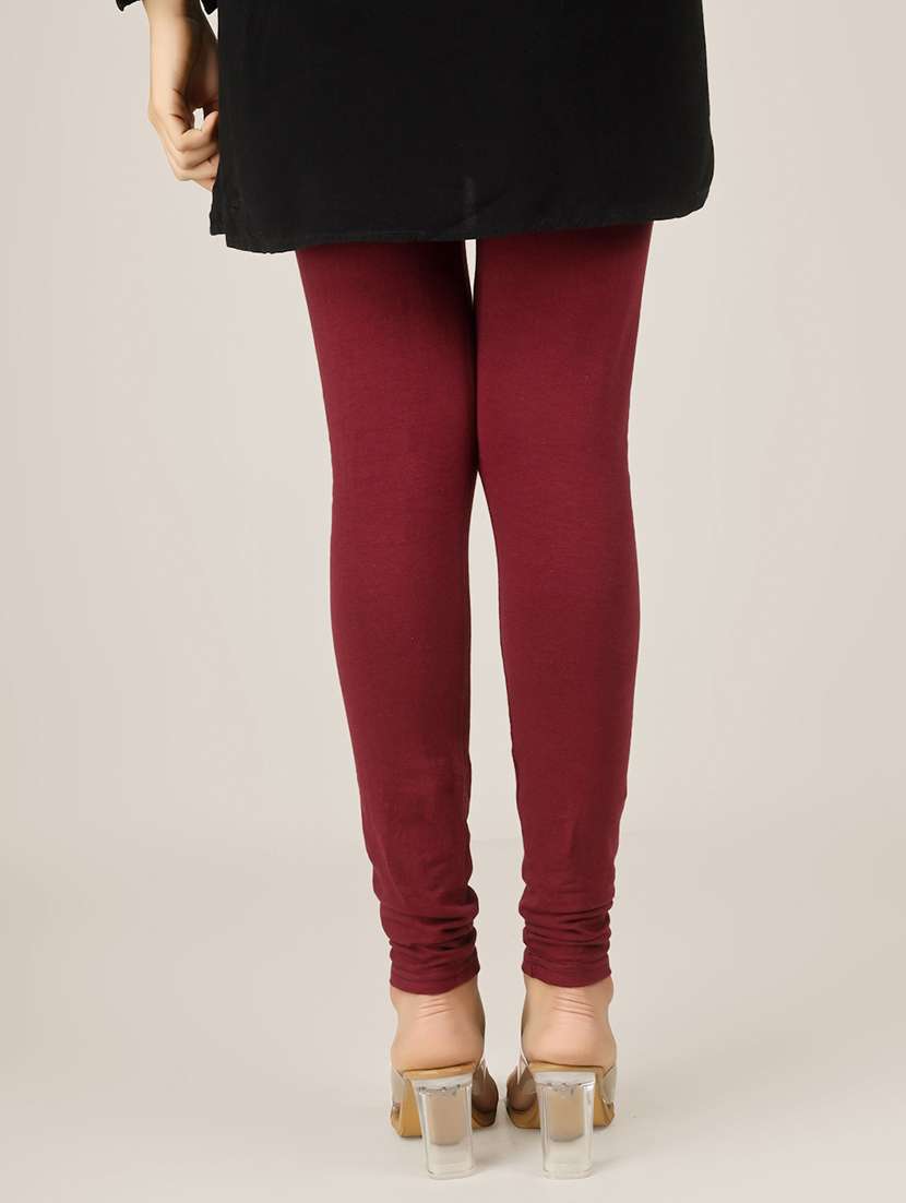women solid mid rise legging - 22305738 -  Standard Image - 4